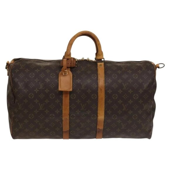 LOUIS VUITTON Monogram Keepall Bandouliere 55 Boston Bag M41414 LV Auth 134424 - Picture 2 of 16